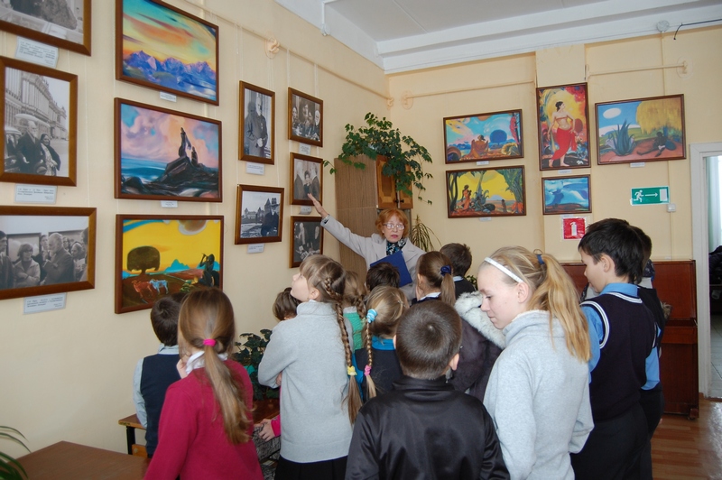 Учащиеся школы №39 на выставке